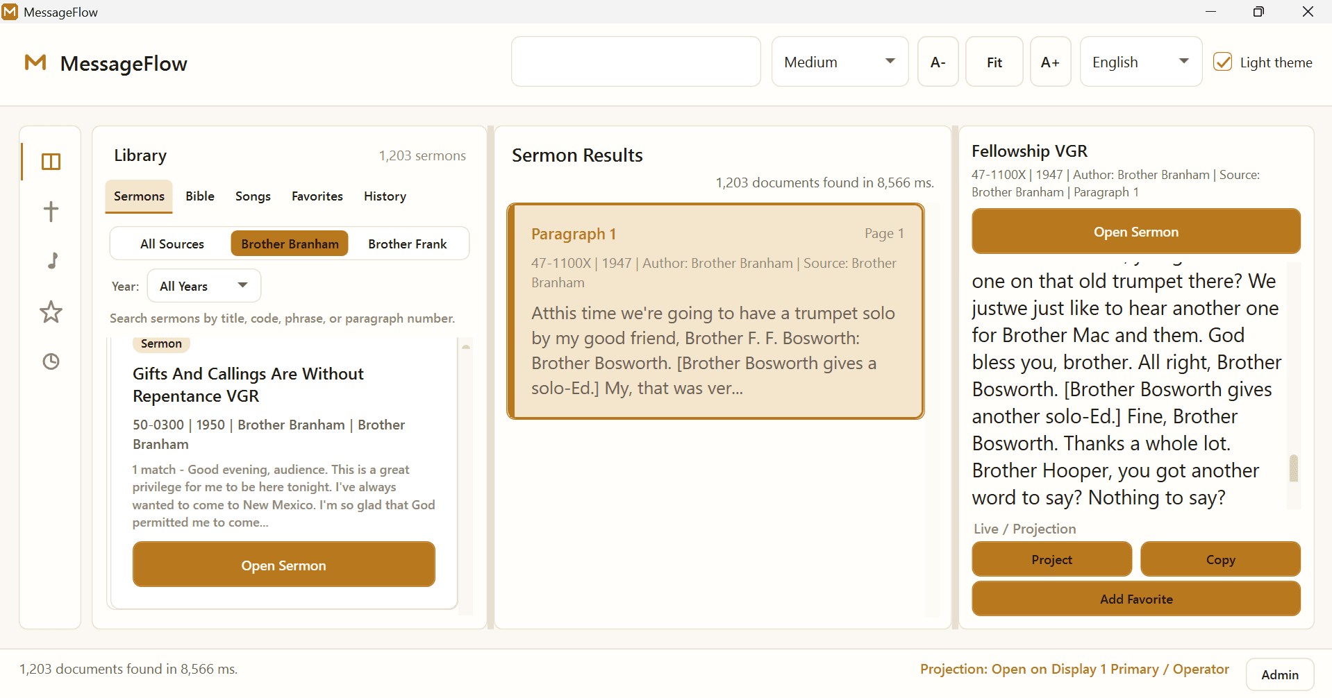 Light theme